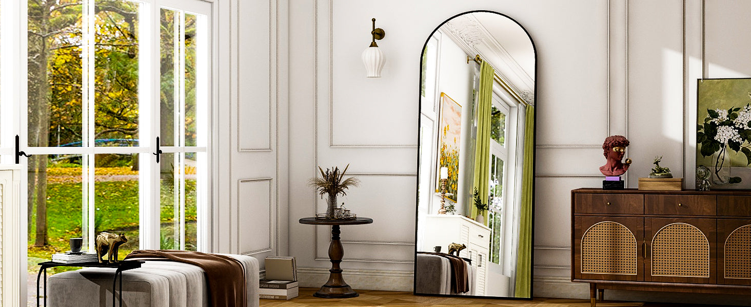 Arvella Modern Arch Full-Length Mirror