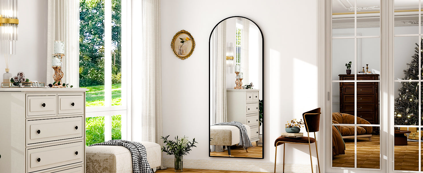 Arvella Modern Arch Full-Length Mirror