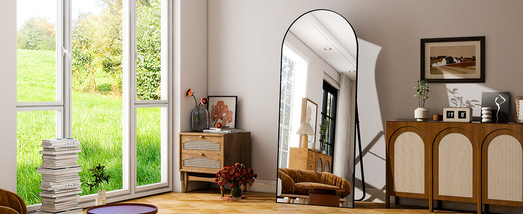 Arvella Modern Arch Full-Length Mirror