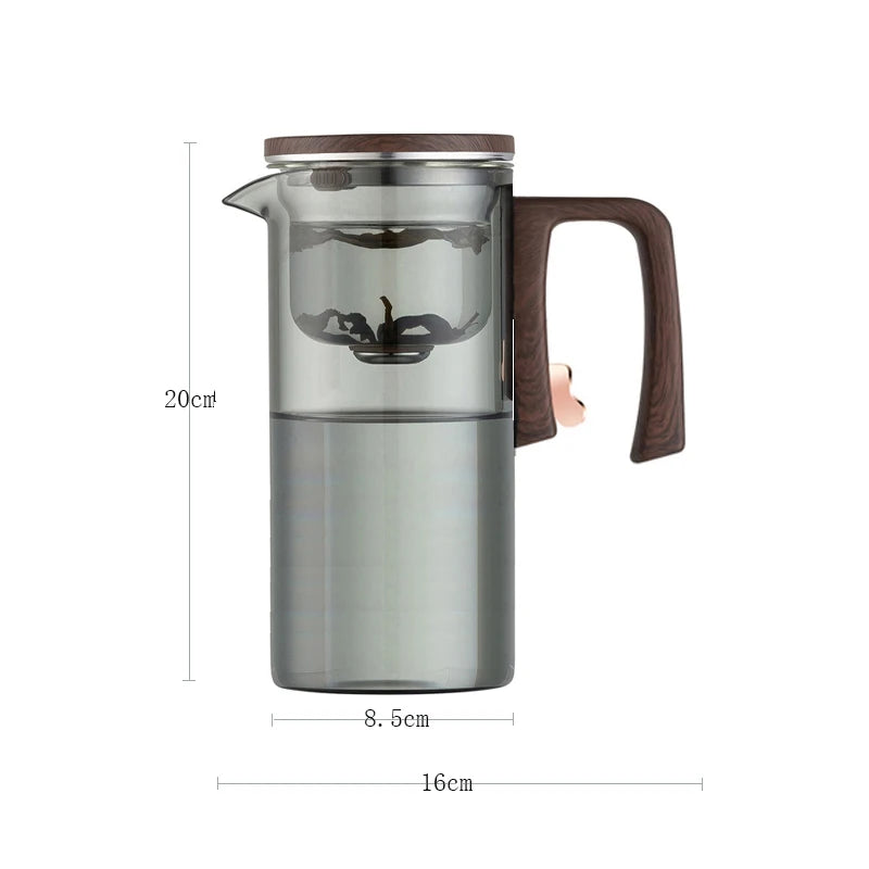 Magnetic Tea Infuser Glass Teapot – One Click Separation