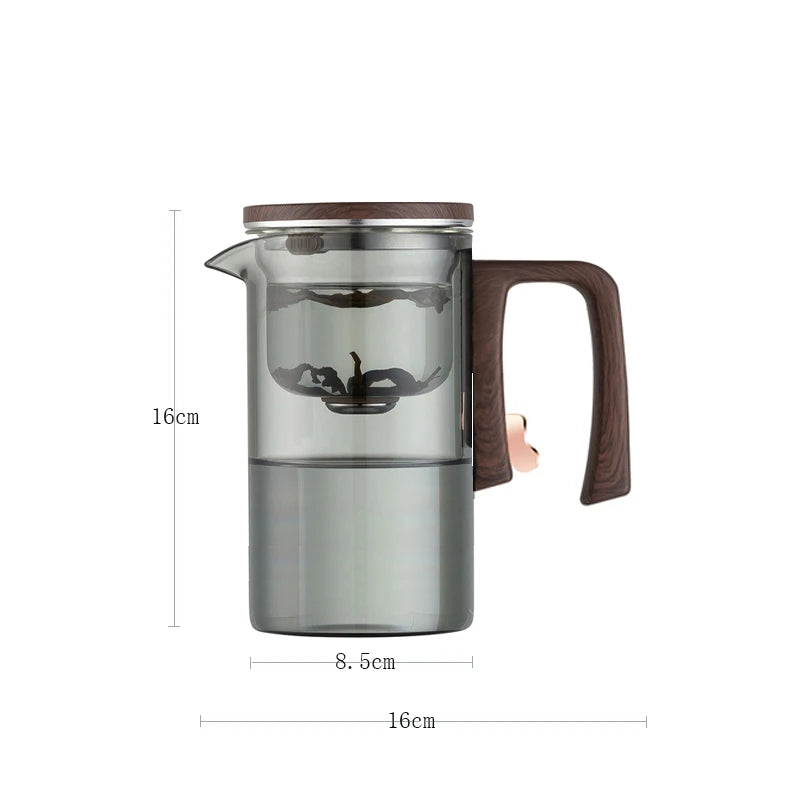 Magnetic Tea Infuser Glass Teapot – One Click Separation