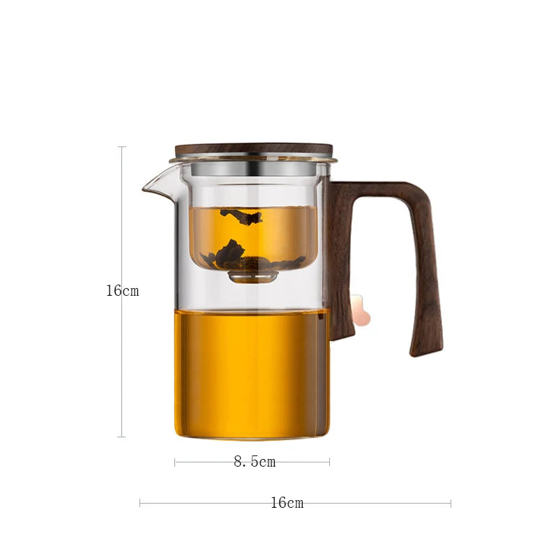 Magnetic Tea Infuser Glass Teapot – One Click Separation