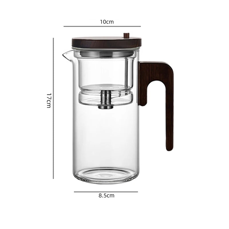 Magnetic Tea Infuser Glass Teapot – One Click Separation