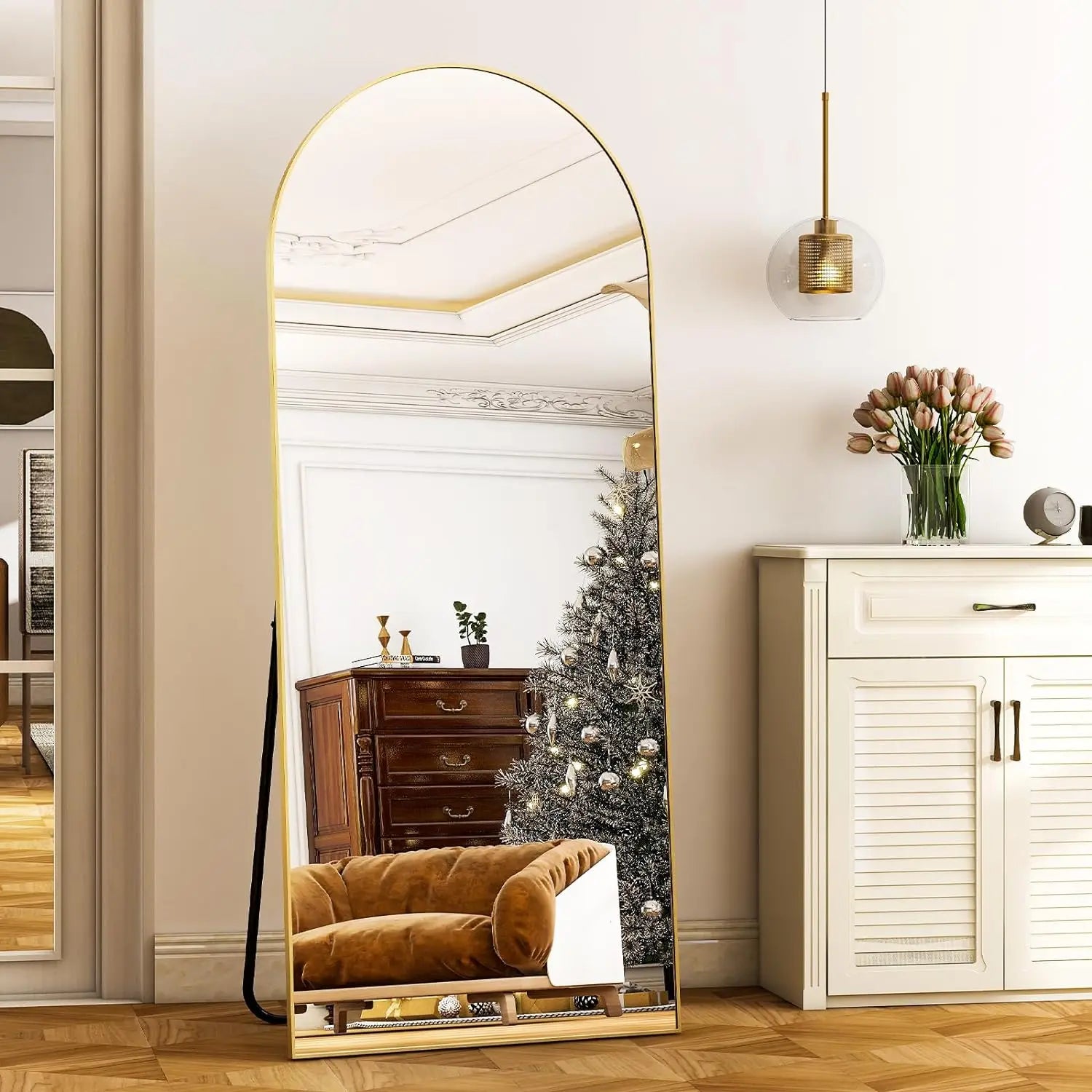 Arvella Modern Arch Full-Length Mirror