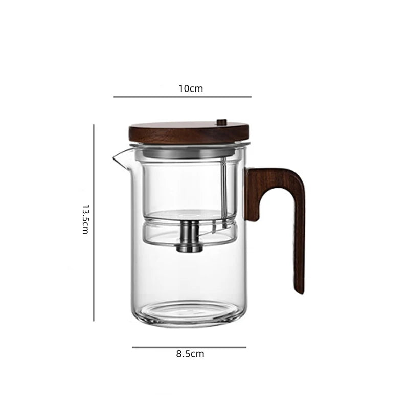 Magnetic Tea Infuser Glass Teapot – One Click Separation