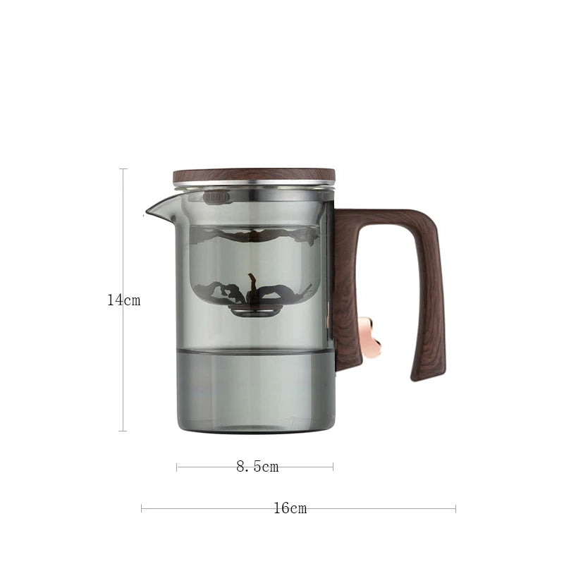 Magnetic Tea Infuser Glass Teapot – One Click Separation