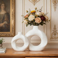 Modern Nordic Ceramic Vase Set – Minimalist Luxury Home Decor