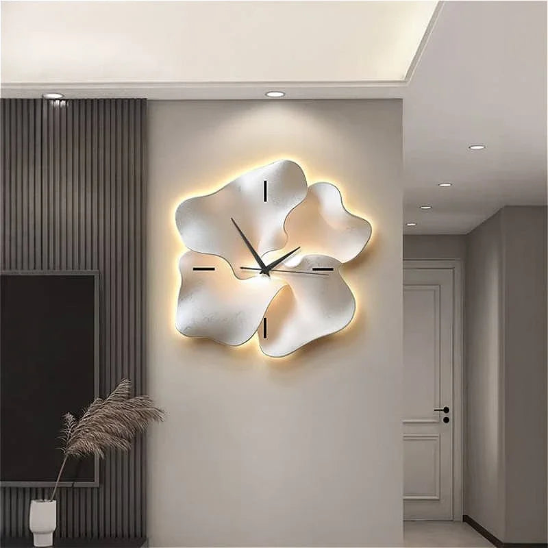 Modern 3D LED Wall Clock – Luxury Decorative Silent Clock for Living Room