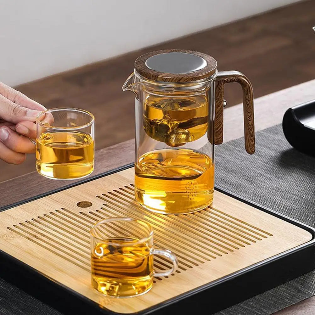 Magnetic Tea Infuser Glass Teapot – One Click Separation