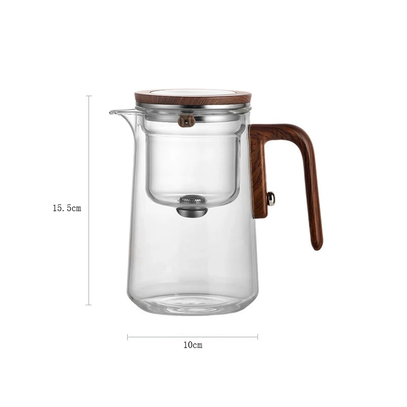 Magnetic Tea Infuser Glass Teapot – One Click Separation