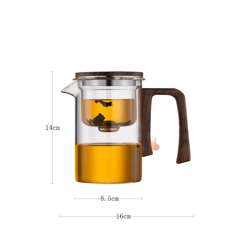 Magnetic Tea Infuser Glass Teapot – One Click Separation