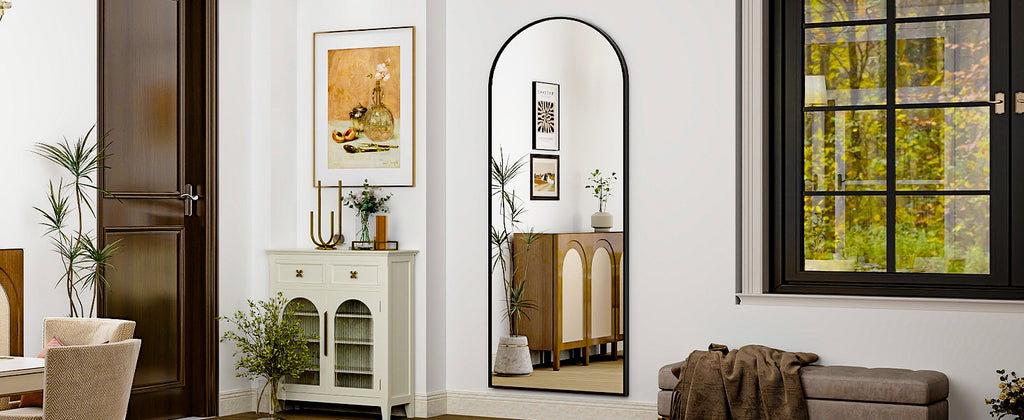 Arvella Modern Arch Full-Length Mirror