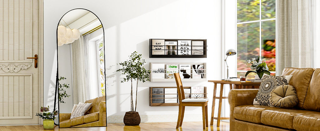 Arvella Modern Arch Full-Length Mirror
