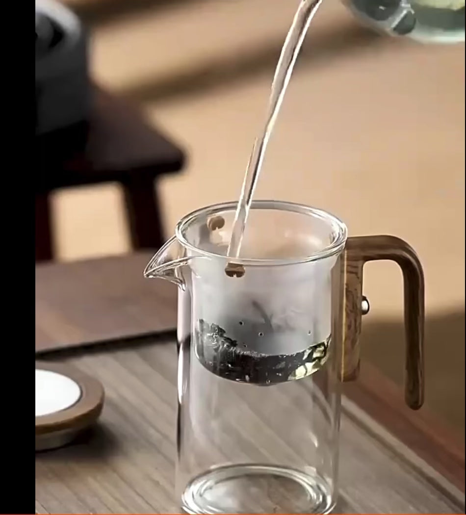 Magnetic Tea Infuser Glass Teapot – One Click Separation